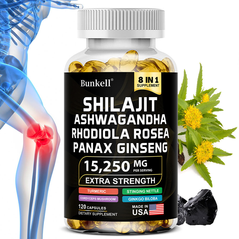 Ginkgo Biloba Extract - Shilajit pour Hommes/Femmes - avec Ashwagandha,