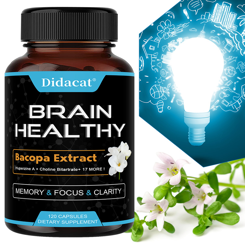 Ginkgo Biloba Extract - Capsules d'extrait de Bacopa Monnieri -
