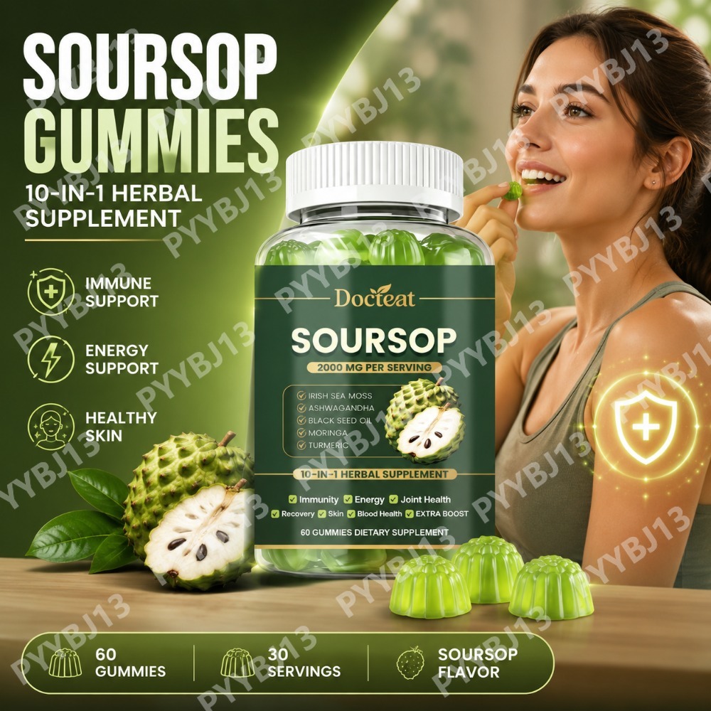 Herbal Wellness Blend - Docteat Gummies au Corossol avec Mélange