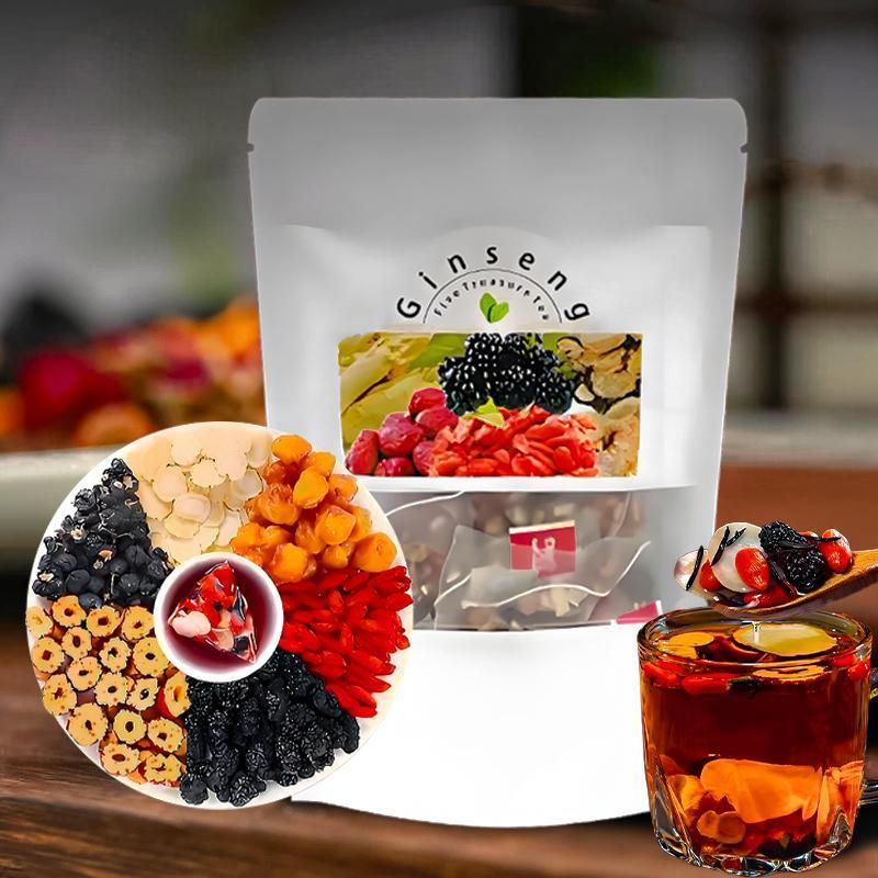 Thé aux cinq trésors de ginsen - Herbal Wellness Blend avis et prix
