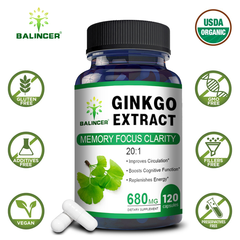 Gélules de Ginkgo Biloba 680mg - Ginkgo Biloba Extract avis et prix