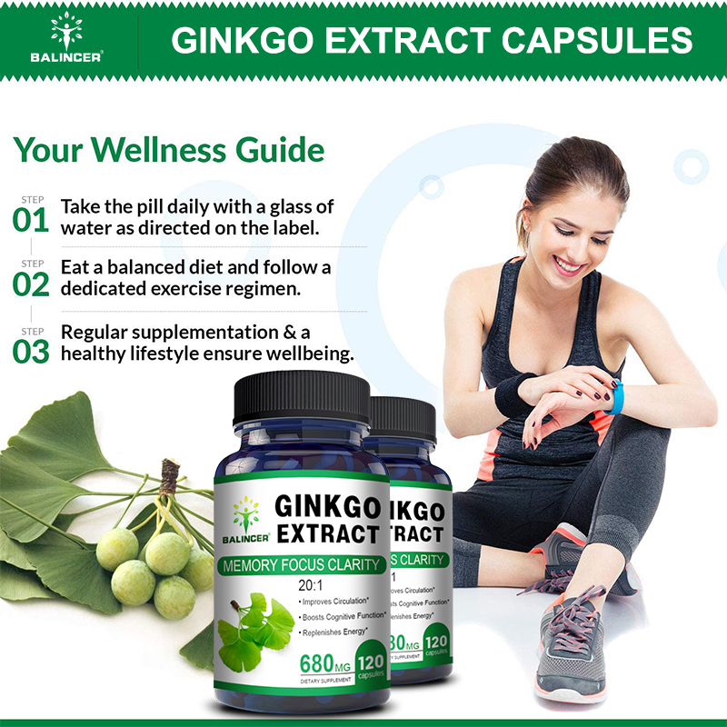 Capsules d'extrait de Ginkgo B - Ginkgo Biloba Extract avis et prix