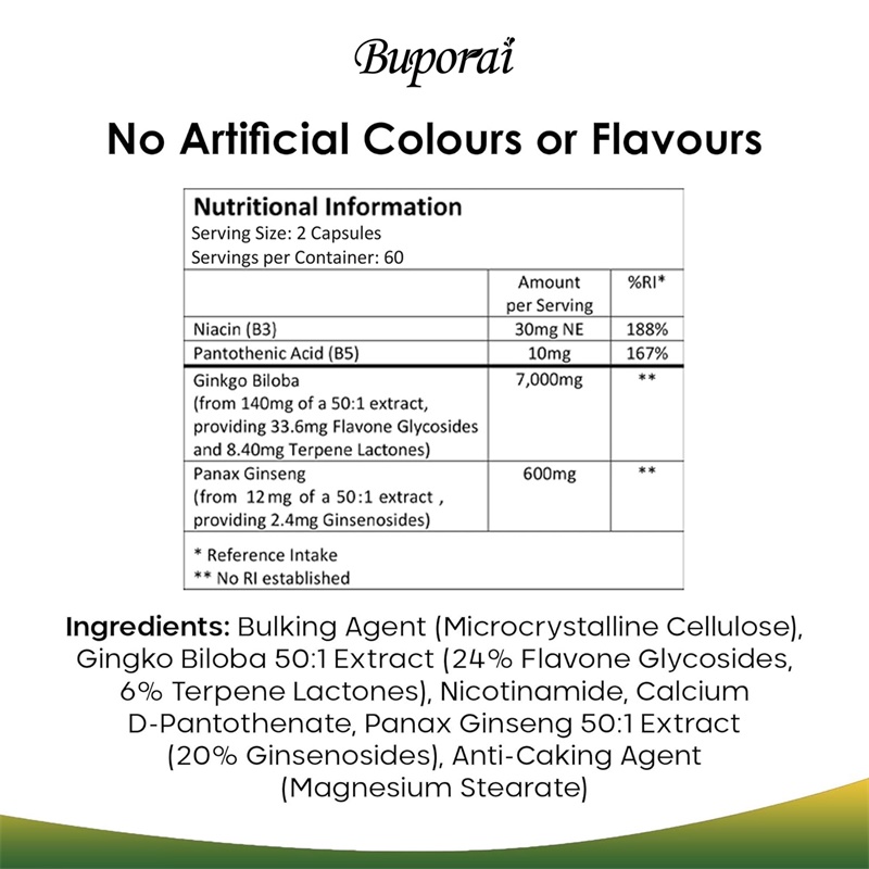 Ginkgo Biloba et Ginseng Corée - Ginkgo Biloba Extract avis et prix