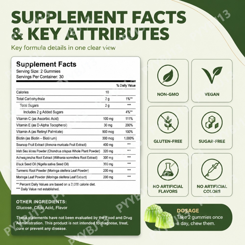 Docteat Gummies au Corossol av - Herbal Wellness Blend avis et prix